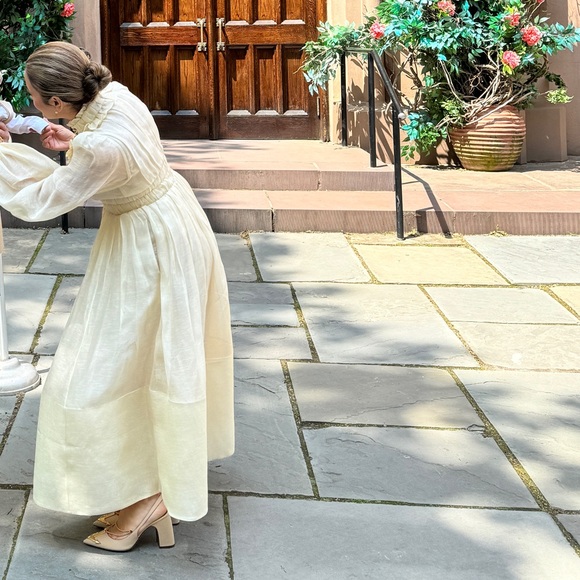 ZIMMERMANN CREAM BOTANICA RUFFLED GOWN - SIZE 1 - Picture 13 of 13